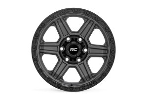 Wheel - Rough Country - 79 Series - Gunmetal Gray w/Black Ring Wheel - Rough Country - 79 Series - Gunmetal Gray w/Black Ring